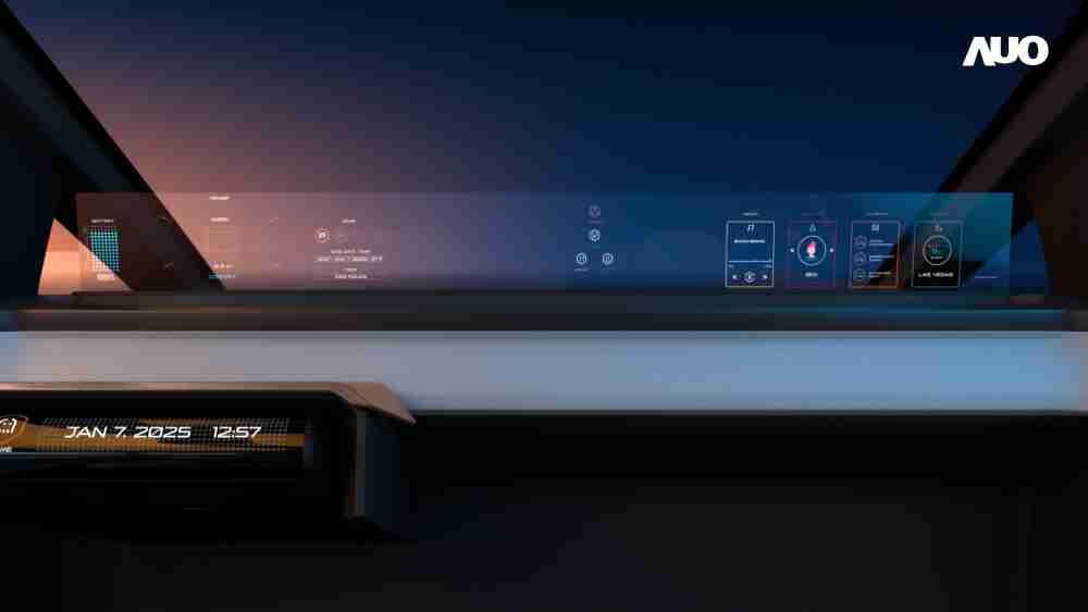 银河集团无界透明显示接口(Horizon Image Glass)透过车运算方案整合仪表板、、中控台及副驾显示器，，，一体式全景呈现，，，，提供乘用者清晰的前方视野、、、、行车必要信息与娱乐功能