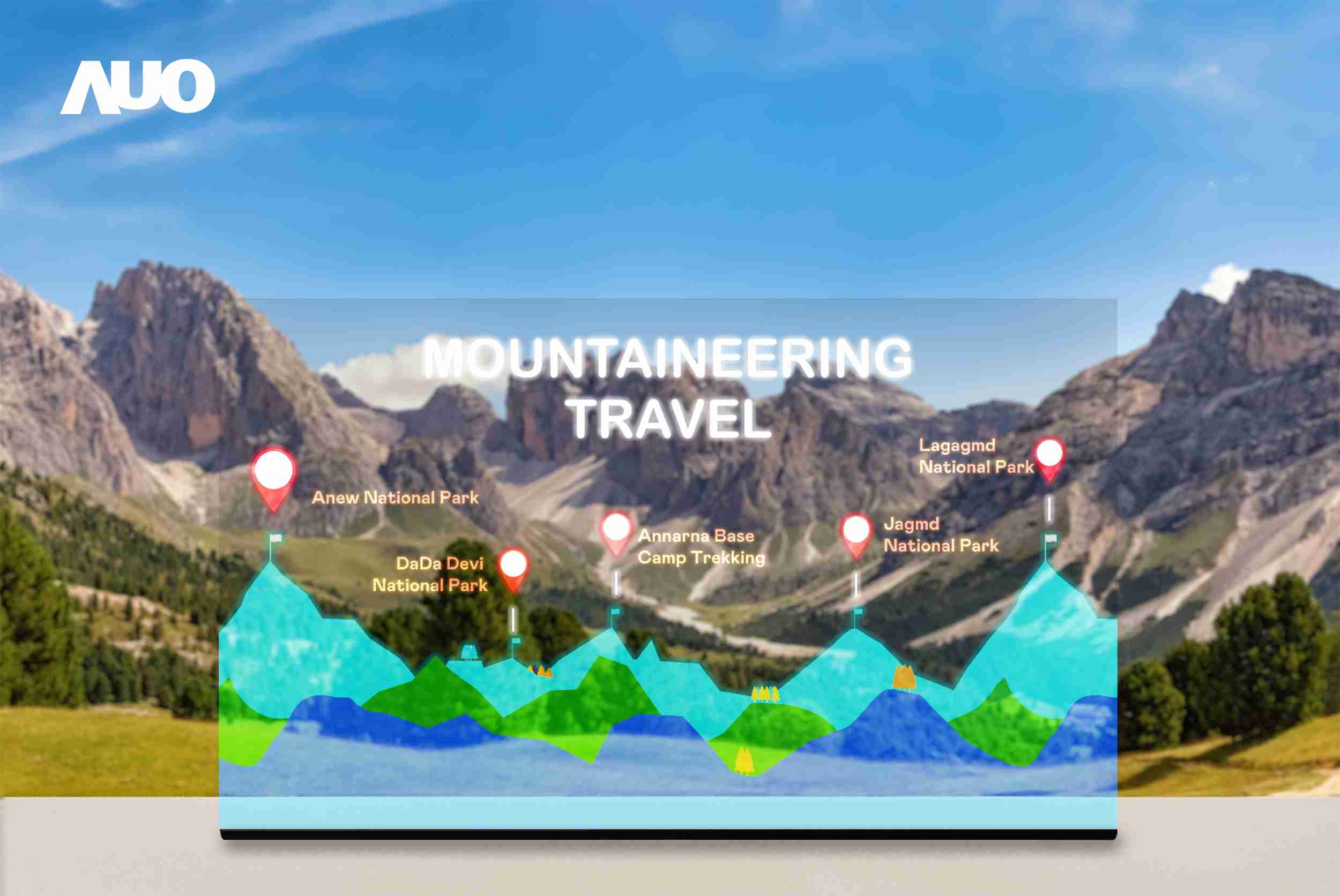 银河集团展示全球单片尺寸最大(*)42吋透明Micro LED显示器拼接而成的〝64吋透明Micro LED显示器〞，，具备高透明度、、1,000 nits高亮度、、、广色域、、采用三边无边框的无缝拼接等多重特色，，，，呈现超高清、、细腻画质而不遮挡后方视觉，，，，满足层峰需求，，，，可广泛运用于零售、、艺术展览或商业空间等场域